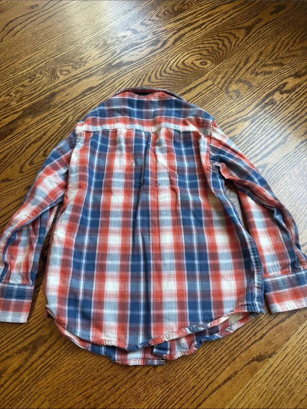 Plaid Button Down Shirt for Kids - Red & Blue Gap Dress shirt Boys small